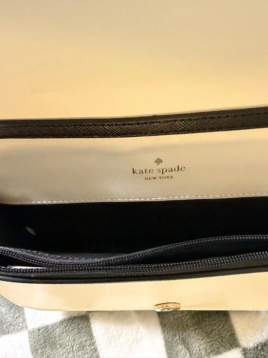 Kate Spade Madison Cross Body Flap Bag in Beige, Ivory, and Black - Picture 4 of 6